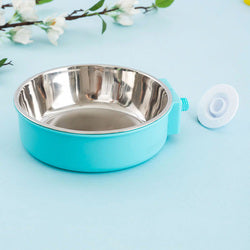 PAWS ASIA Suppliers Stainless Steel Modern Portable Adjustable Height Cage Hanging Dog Bowl
