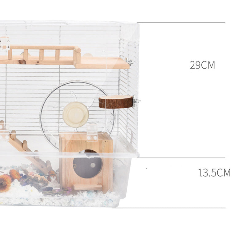 PAWS ASIA Factory White Luxury Clear Large Breeding Roomy Home Cage Hamster