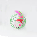 PAWS ASIA Amazon New Popular Plush Colorful Silent Rolling Cat Mouse Toy Ball11