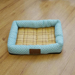 PAWS ASIA AliExpress New Eco Friendly Hemp Summer Washable Cool Mat Square Pet Beds Big Dog Cat9