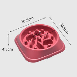 PAWS ASIA AliExpress Popular Portable PP Plastic Slow Eating Non Slip Dog And Cat Bowls8