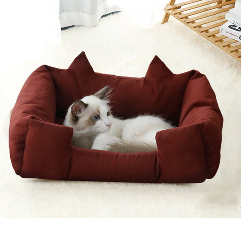 PAWS ASIA Amazon Hot Sale High Quality Cheap Deluxe Macrame Cozy Big Pet Bed Dog Cat4
