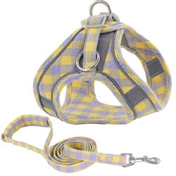 PAWS ASIA Wholesale Price Soft Cotton Reflective Stylish Pet  Cat Dog Harness With Leash