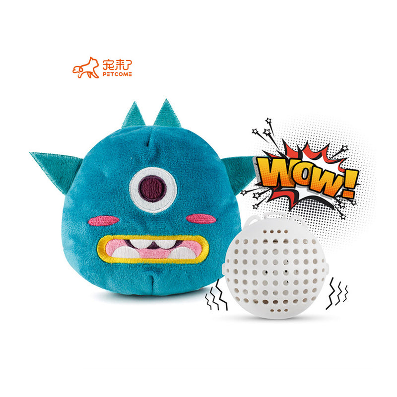 PAWS ASIA Suppliers New Cute Blue Monster Durable Plush Interactive Squeaky Electric Toys Dog