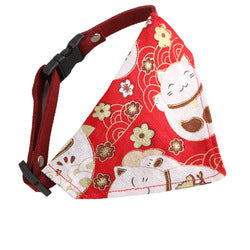 PAWS ASIA Supplier Cheap Stylish Fancy Colorful Mixed Patterns Cute Cat Bandana Collar