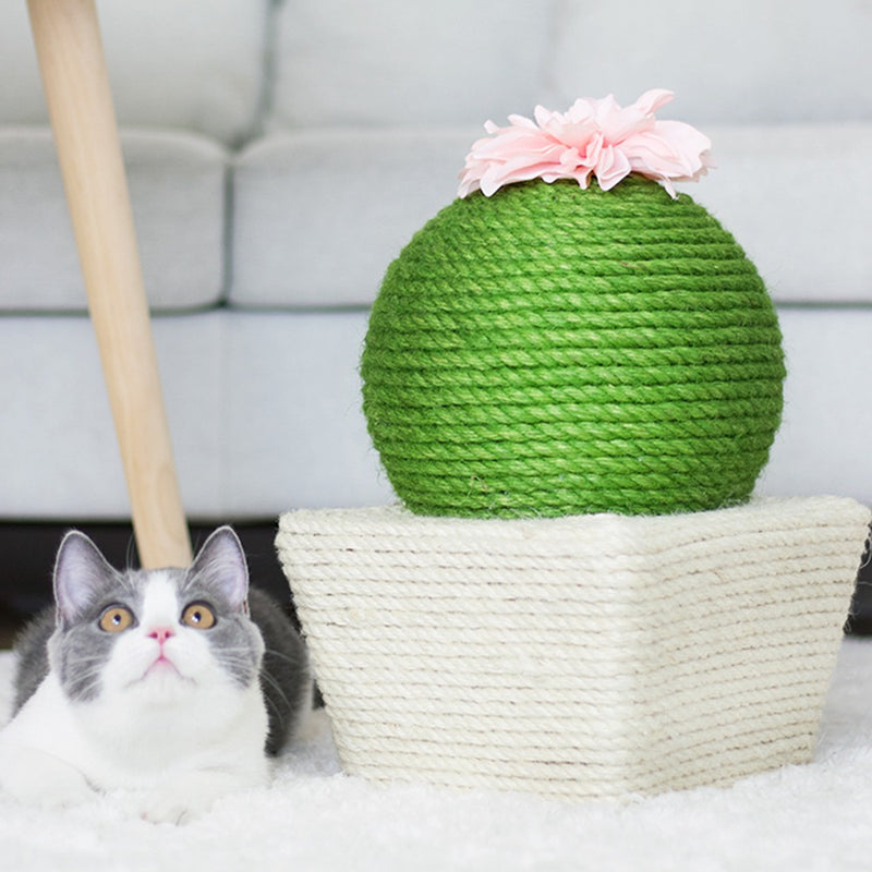 PAWS ASIA Manufacturers Handmade Sisal Durable Cute Cactus Cat Toy Climbing Frame