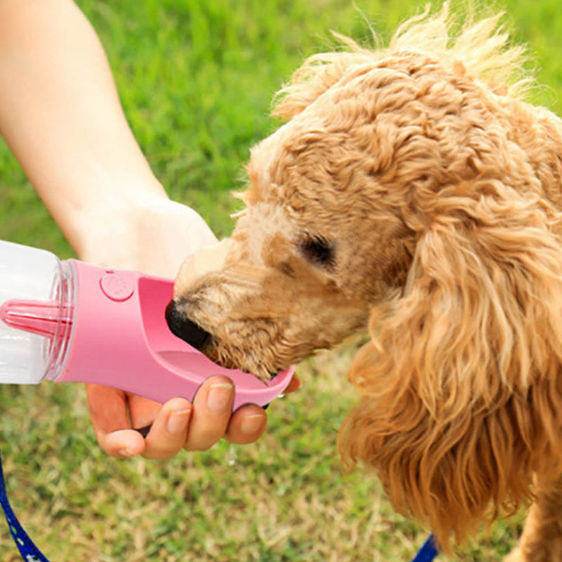 PAWS ASIA Suppliers Wholesale New Outdoor Portable Plastic Preform Pet Travel Water Bottle 550ML For Dogs