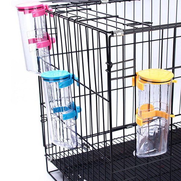 PAWS ASIA Shopee High Quality Travel Outdoor 500ML Plastic Pet Water Bottle Attached To Pet Cage