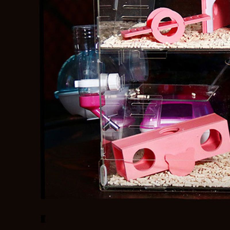 PAWS ASIA Wholesale Plastic Large 2 Story Clear Acrylic Hamster Cage Pet