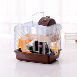 PAWS ASIA Wholesale Wire Small Cute 2 Story Cheap Hamster Cages Castle For Sale
