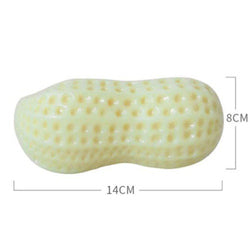 PAWS ASIA Wholesale Durable Eco TPR Peanut Indestructible Teeth Cleaning Dog Chew Toys With Squeaker