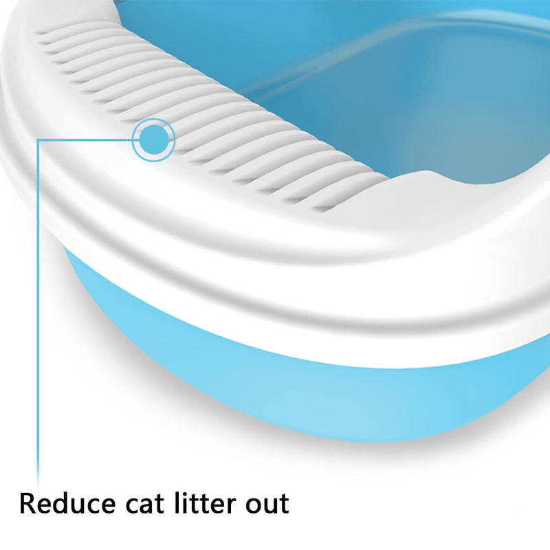 PAWS ASIA Suppliers Wholesale Plastic Many Colors Large Portable Cat Litter Box Pet Toilet