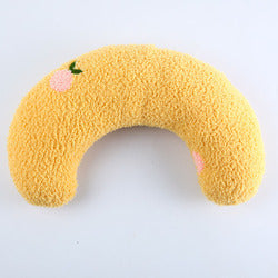 PAWS ASIA Suppliers Cute Soft Protect Cervical Half Round Cozy Plush Pet Pillow Dog Cat