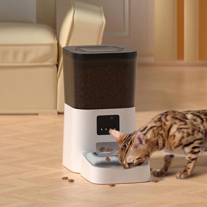 PAWS ASIA Factory Wifi App Phone Control Timing Interactive Video Smart Pet Feeder With Voice 4L