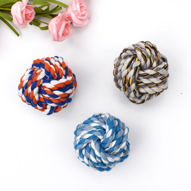 PAWS ASIA Manufacturers Direct Sale New Cotton Squishy Health Benefits Rope Ball Toy For Dog Pet