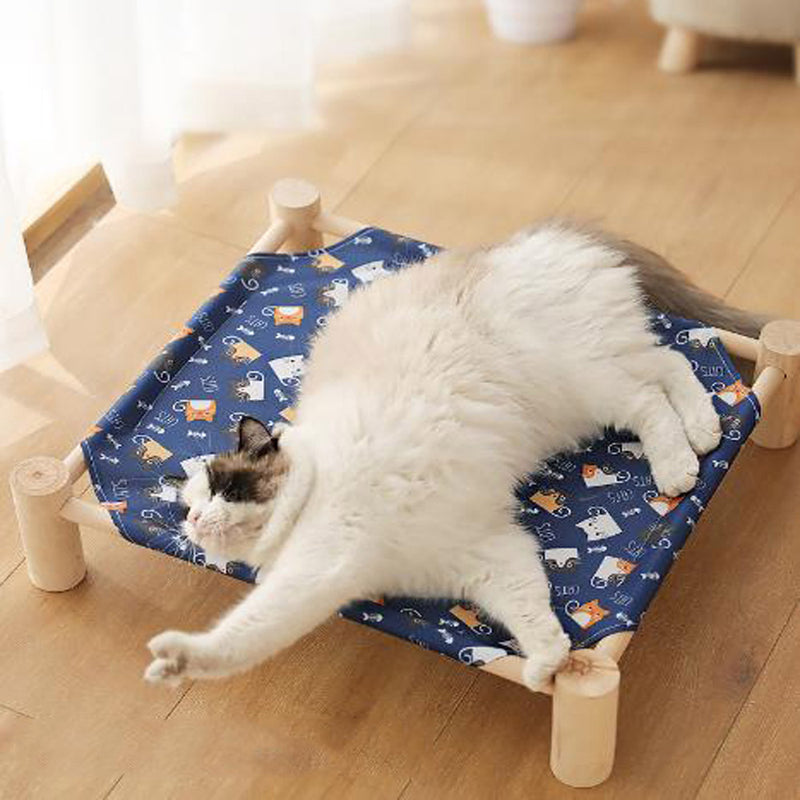 PAWS ASIA Factory Dropshipping Cheap Summer Cool Elevated Removable Bed For Dogs Cat