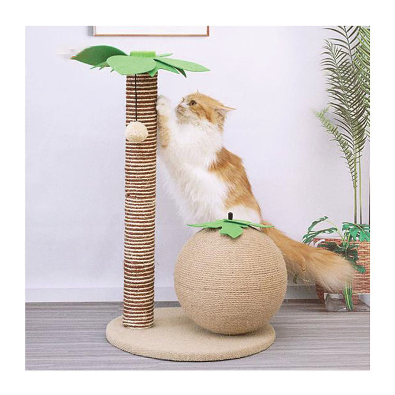 PAWS ASIA Amazon Fashion Sisal Climbing Frame Interactive Plush Scratching Cat Toy3