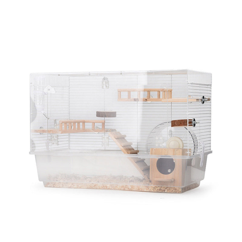PAWS ASIA Factory White Luxury Clear Large Breeding Roomy Home Cage Hamster