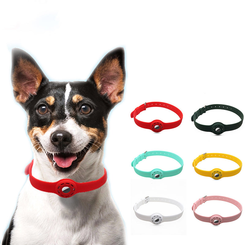 PAWS ASIA Manufacturers Protective Silicone Durable Adjustable Airtag Dog Collar With Case For Dog Cat