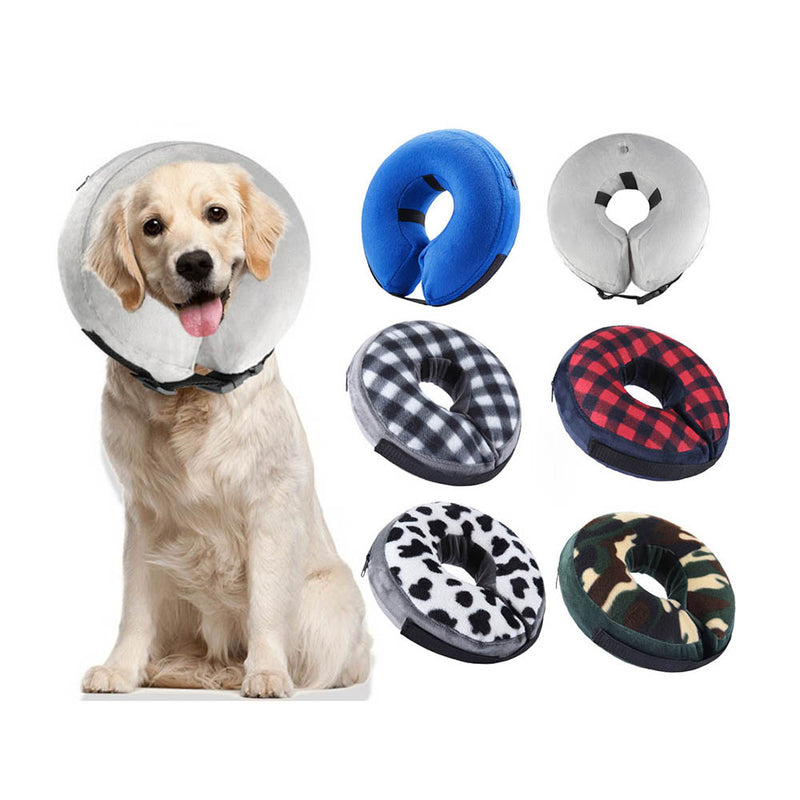 PAWS ASIA Suppliers Adjustable Protective Anti Scratch Recovery Inflatable Dog Collar For After Surgery