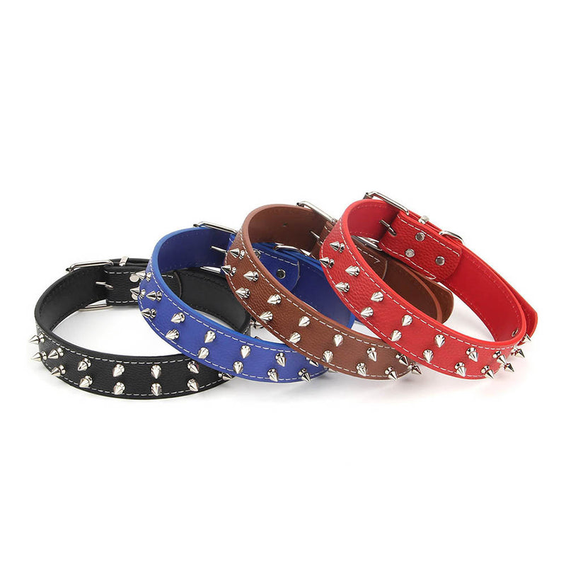 PAWS ASIA Suppliers Custom Personalized Pu Leather Metal Studded Dog Collar With Spikes