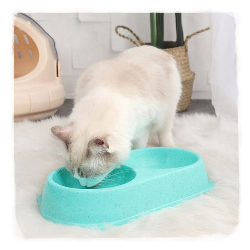 PAWS ASIA Suppliers Dropshipping Cheap Anti Over Dual Purpose Cute Round Pet Feeding Bowls For Cat Dog