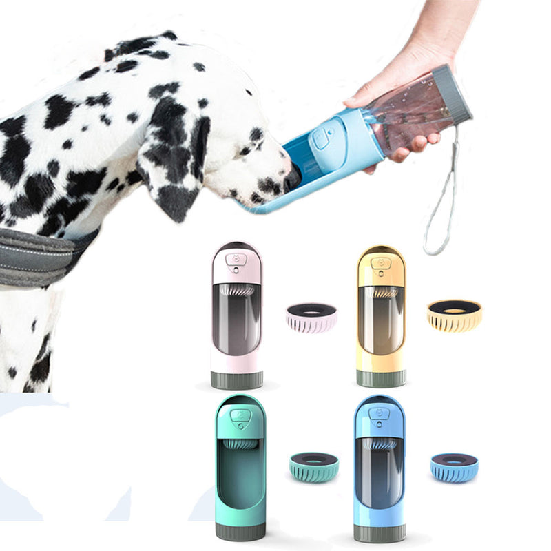 PAWS ASIA Suppliers New Plastic Outdoor Retractable Portable Dog Water Bottle With Filter For Walking