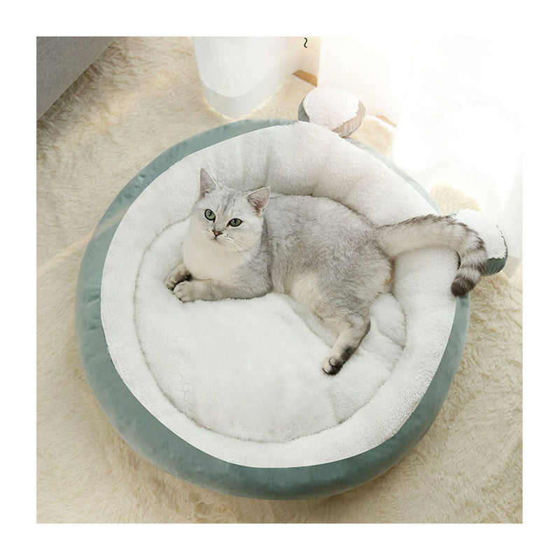 PAWS ASIA Suppliers Novelty Fancy Oval Solid Furry Calming Cat Sofa Bed Dog