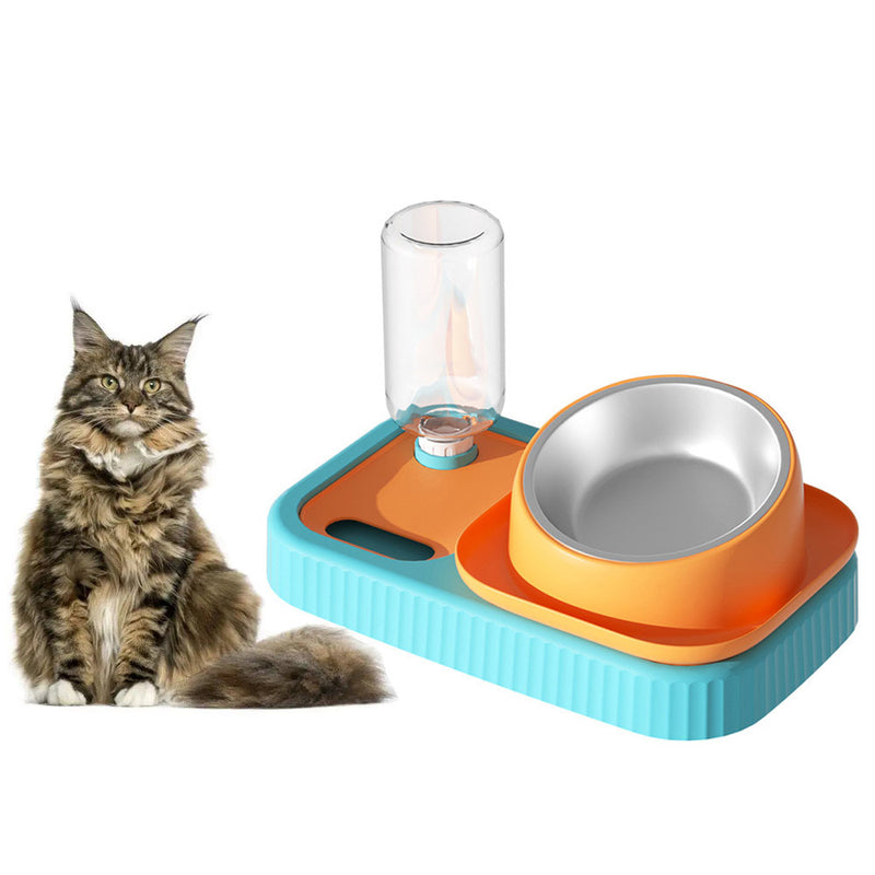 PAWS ASIA Suppliers Plastic Multifunctional Detachable Elevated Automatic Water Cat Bowl Dog Slow Feeder