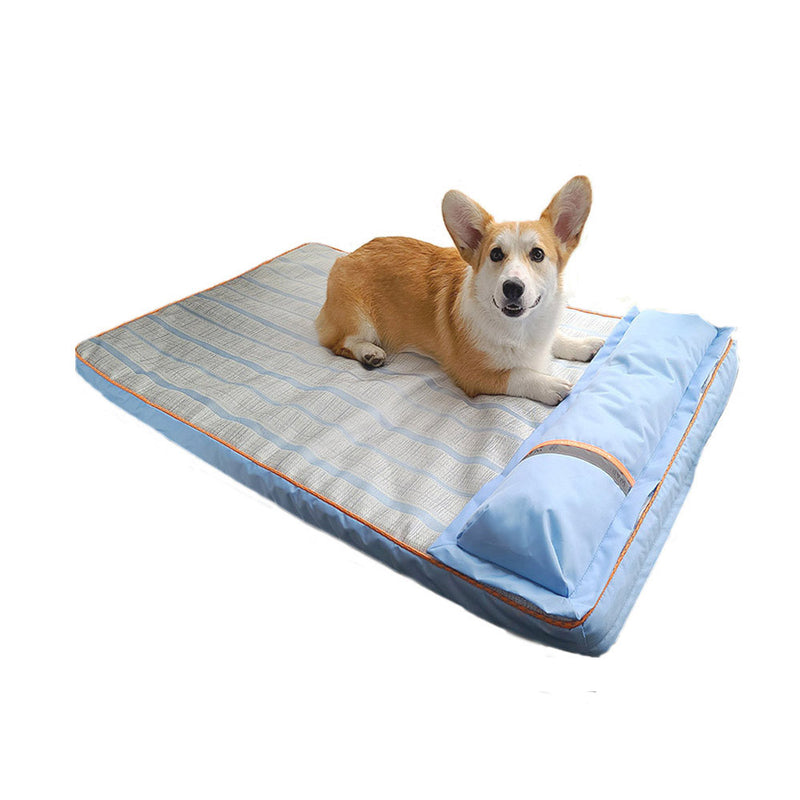 PAWS ASIA Suppliers Summer Cold Washable Luxury Big Dog Cooling Sofa Bed With Pillow