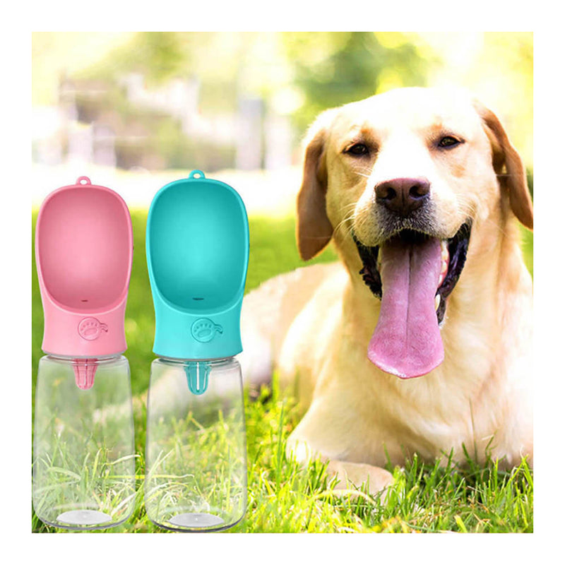 PAWS ASIA Suppliers Wholesale New Outdoor Portable Plastic Preform Pet Travel Water Bottle 550ML For Dogs