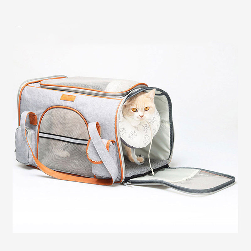 PAWS ASIA Wholesale Mesh Foldable Travel Carrying Large Tote Cat Bag Carrier For Transporting