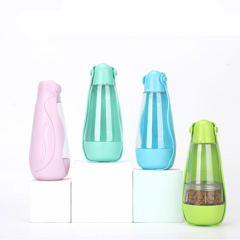 PAWS ASIA Wholesale Plastic Travel Portable Multi Use Foldable Leak Proof Dog Water Bottle Pet Preform Minerals
