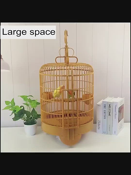 PAWS ASIA China Suppliers Round Breeding Canary Bird Cage With Side Door Aviary Budgie