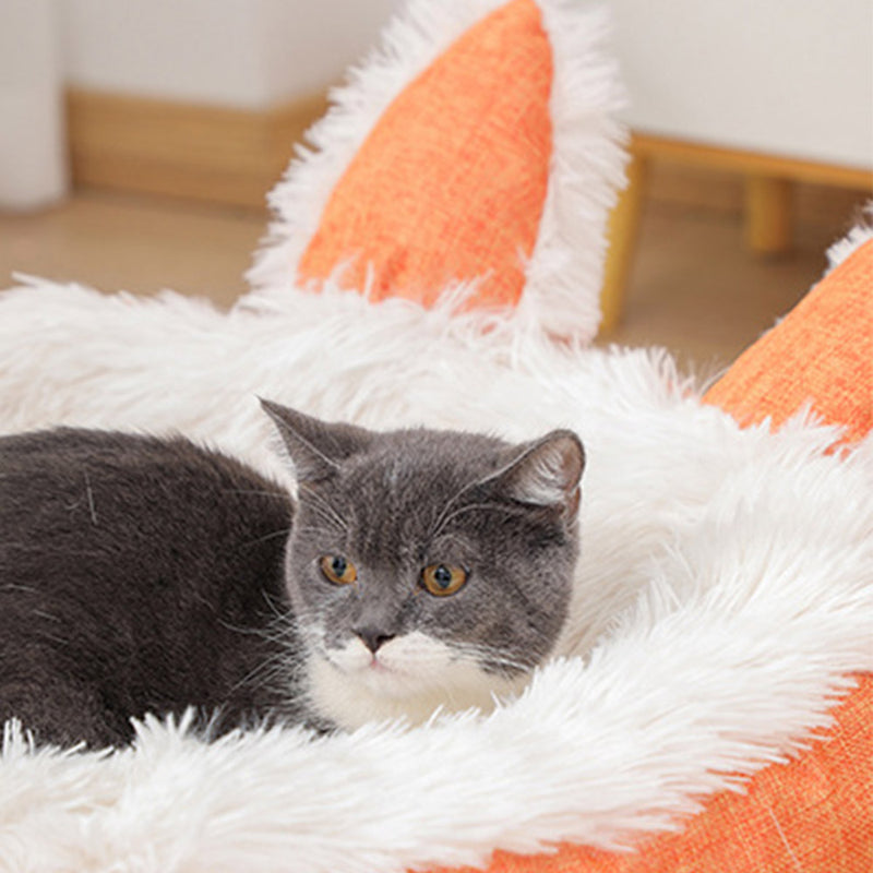 PAWS ASIA Supplier Best Selling Eco Friendly Comfortable Fluffy Velvet Cute Cat Bed Pet Dog