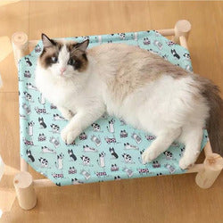 PAWS ASIA Factory Dropshipping Cheap Summer Cool Elevated Removable Bed For Dogs Cat