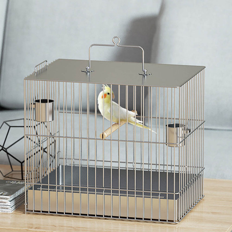 PAWS ASIA Suppliers Stainless Steel Wire Canary Breeding Small Bird Cage With Tray