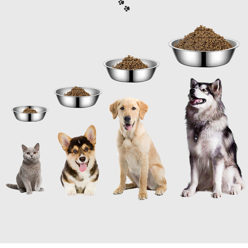 PAWS ASIA Suppliers Hot Sale High Quality Portable Travel Stainless Steel Feeding Big Dog Bowl Cat Pet Feeder