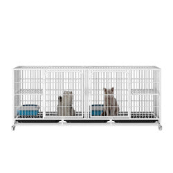 PAWS ASIA China Manufacturers Galvanized Steel Pipe Enclosures Large Commercial Pet Breeding Cat Cage 3 Layer