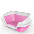 PAWS ASIA Suppliers Wholesale Plastic Many Colors Large Portable Cat Litter Box Pet Toilet