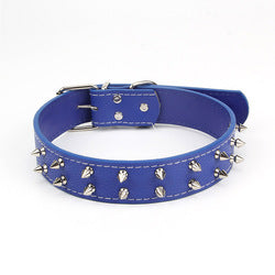 PAWS ASIA Suppliers Custom Personalized Pu Leather Metal Studded Dog Collar With Spikes