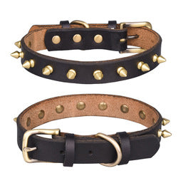 PAWS ASIA Wholesale Leather Fashion Luxury Personalized Anti Bite Spiked Studded Dog Collar Cat