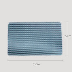 PAWS ASIA Suppliers High Quality EVA Double Layer Scratching Cat Litter Mat Trapper Pet Feeder Pad With Anti Slip Bottom