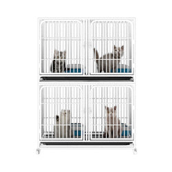 PAWS ASIA China Manufacturers Galvanized Steel Pipe Enclosures Large Commercial Pet Breeding Cat Cage 3 Layer