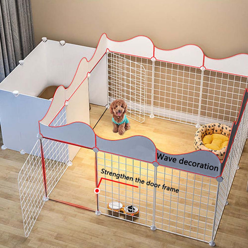 PAWS ASIA Suppliers Metal Small Freely Combined Dog Fence For Pet Isolation Cat Barrier Kennel