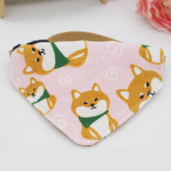 PAWS ASIA Supplier Cheap Stylish Fancy Colorful Mixed Patterns Cute Cat Bandana Collar