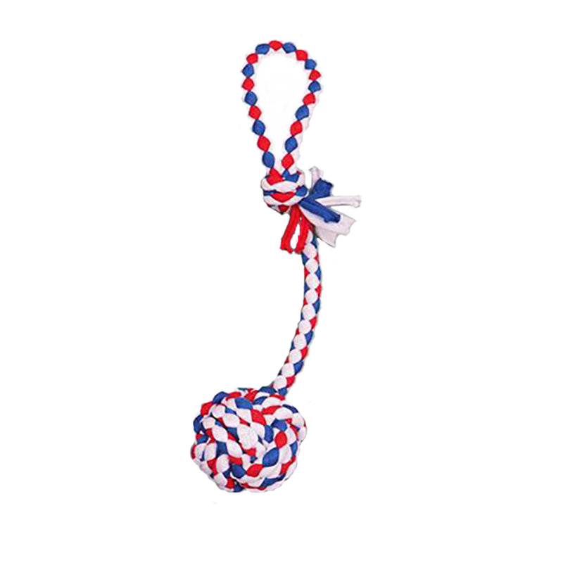 PAWS ASIA Wholesale Teeth Cleaning Colorful Durable Cotton Rope Dog Toy Set