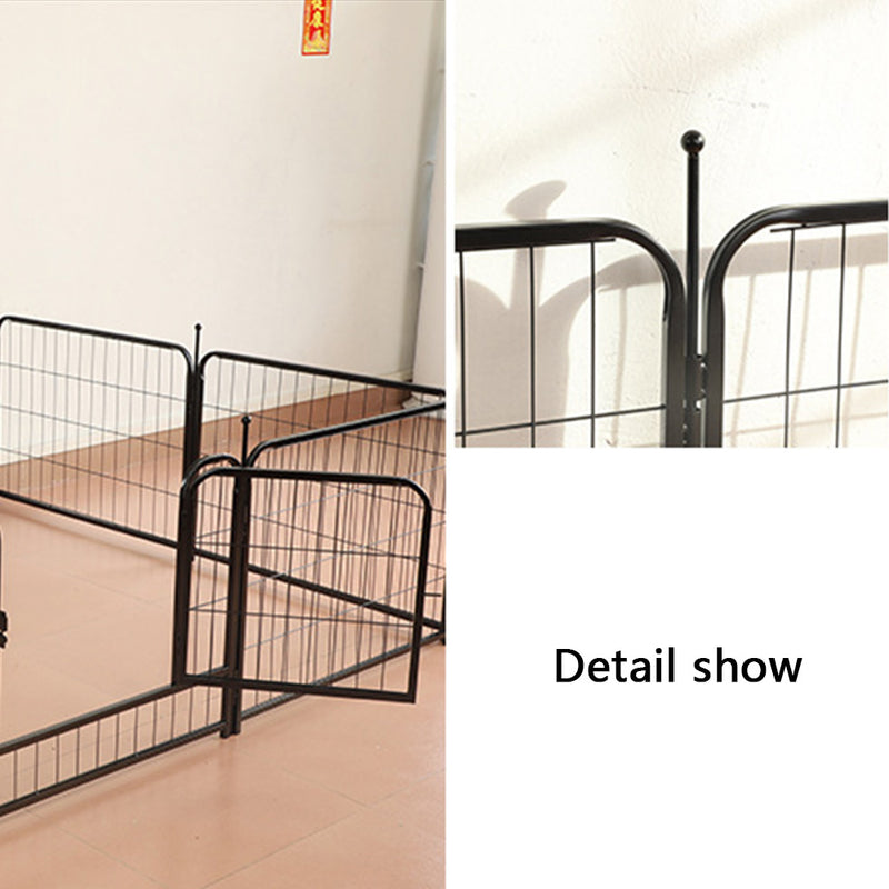 PAWS ASIA Suppliers Large Indoor Metal Foldable Expandable Dog Fence With 8 Panels Pet Exercise Kennel Playpen