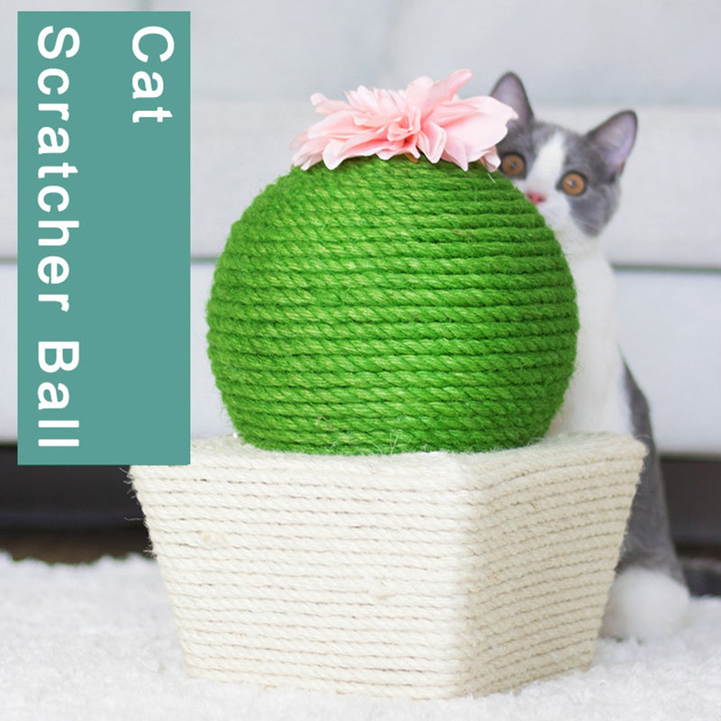 PAWS ASIA Manufacturers Handmade Sisal Durable Cute Cactus Cat Toy Climbing Frame