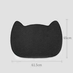 PAWS ASIA Suppliers High Quality EVA Double Layer Scratching Cat Litter Mat Trapper Pet Feeder Pad With Anti Slip Bottom